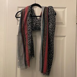 Leopard Print Multicolor Scarf